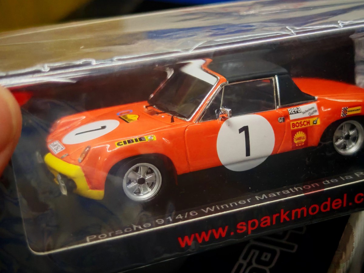 Spark 1/43 Porsche 914/6 1970 1# Resin Diecast Model Car Birthday