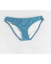 Hula Honey BLUE Juniors' Solid Bikini Swim Bottoms,  Women Size Large  NWT