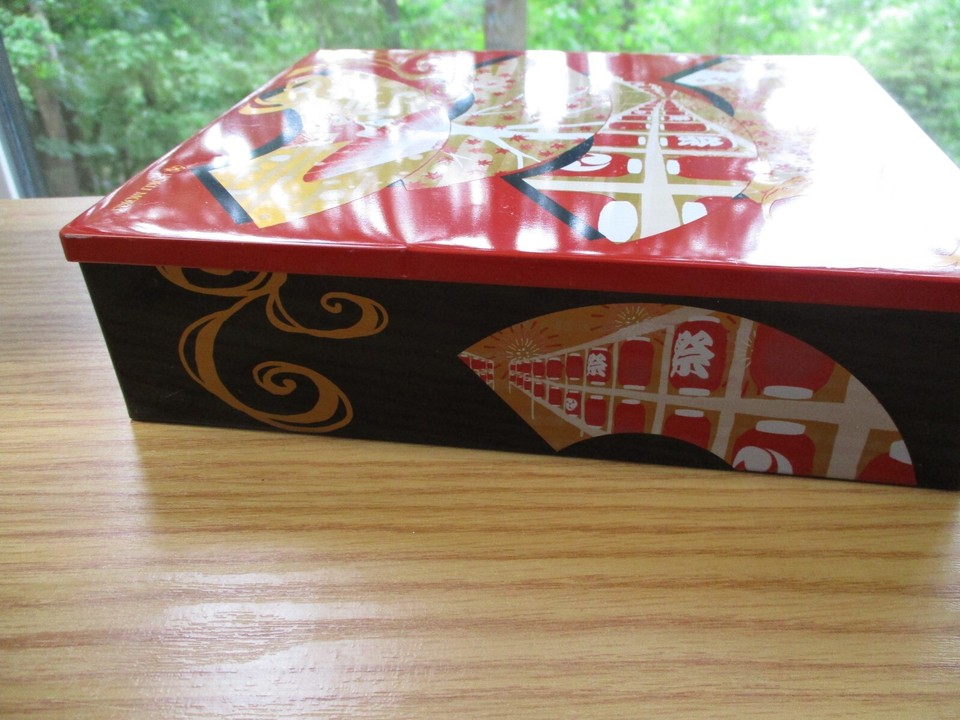 Vintage Yoku Moku Cookie Tins 2 Japanese Box Tin Boxes Empty | eBay