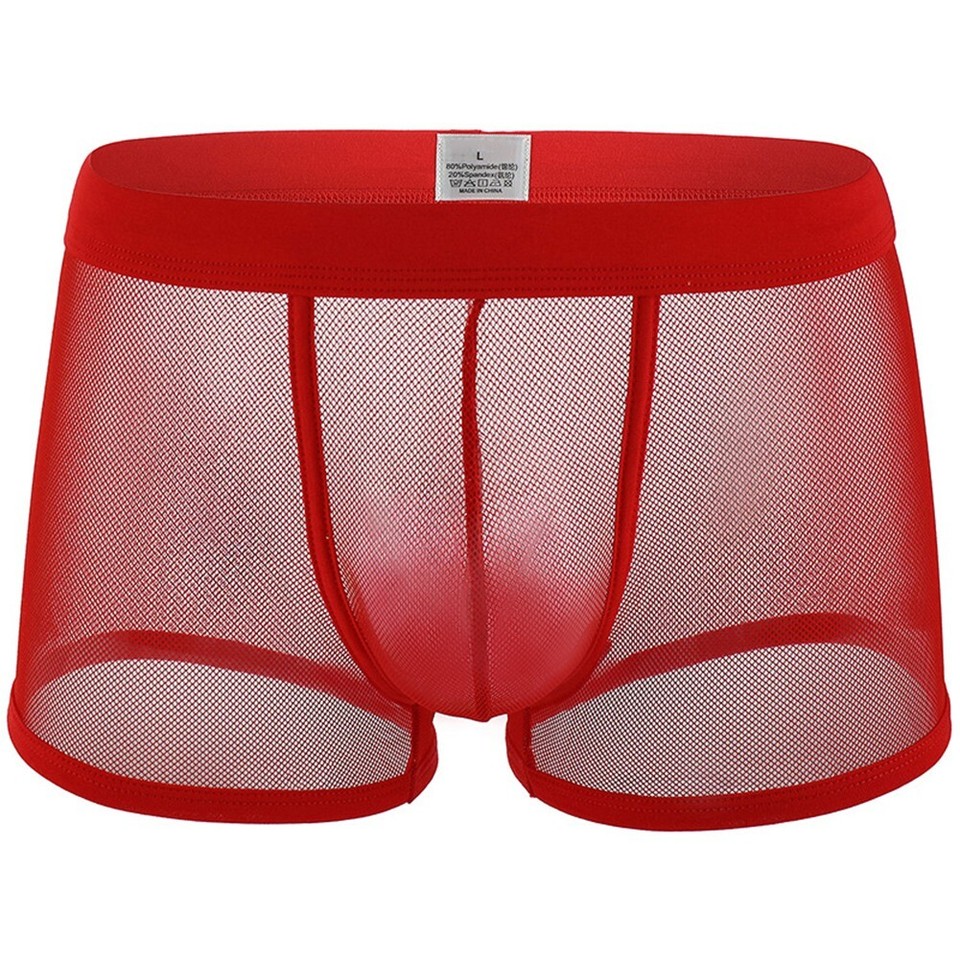 Slip Donna Trasparente Olio Lucido Boxer Pantaloni Lisci Seta - Foto 9