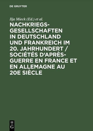 Thumbnail - Nachkriegsgesellschaften In Deutschland Und Fran (gebundene Ausgabe)