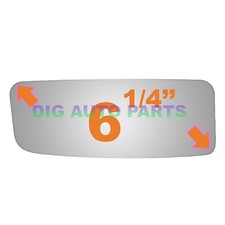 Upper Door Wing Mirror Glass Left & Right - Push-On Round - Mercedes