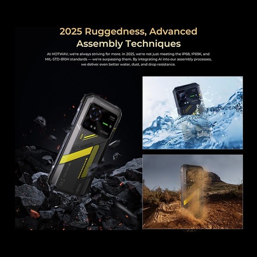 HOTWAV Hyper 7 5G Rugged Phone 280lum Flashlight Dimensity 7050 64MP 120Hz IP68 - 第 7/19 張圖片