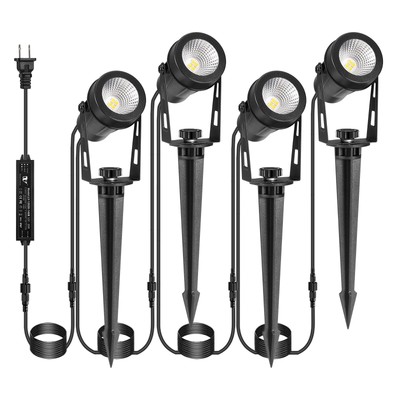 Outdoor Landscape Lighting, 4 Pack LED Outdoor Spot Lights with Transformers,...