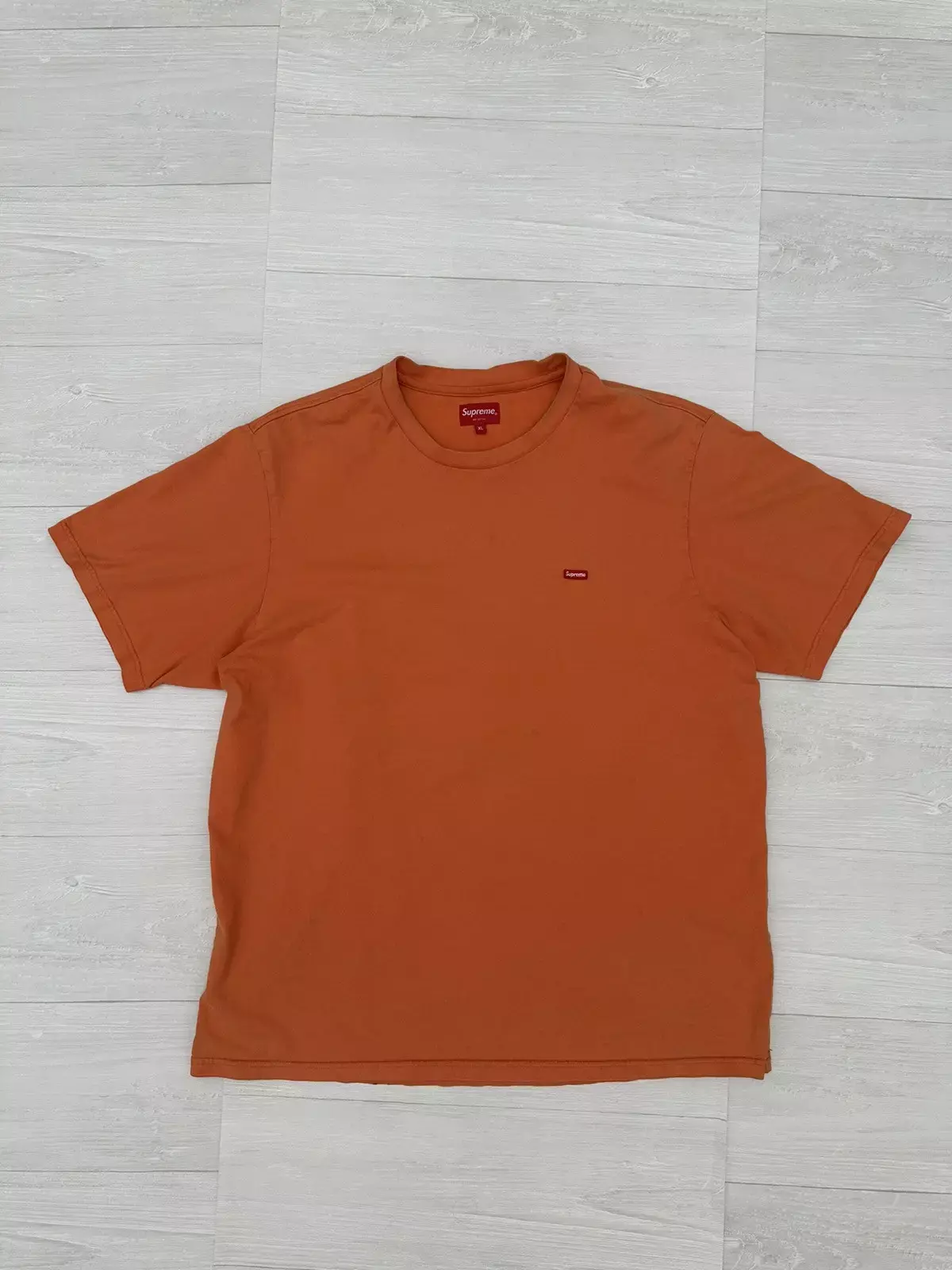Mini boîte Supreme Orange coupe logo + thé cousu taille XL NY