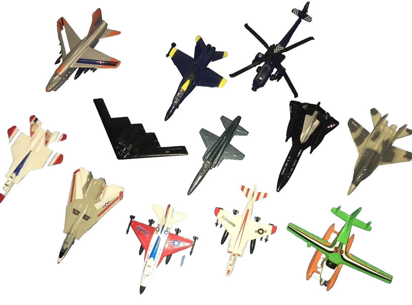Hierro fundido Vintage fabricación Diecast aviones militares