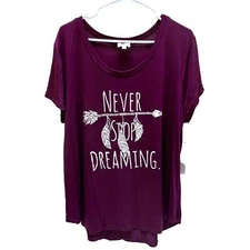 Dirtee Laundry Embellished Graphic T-Shirt Womens Size 2XL NWT