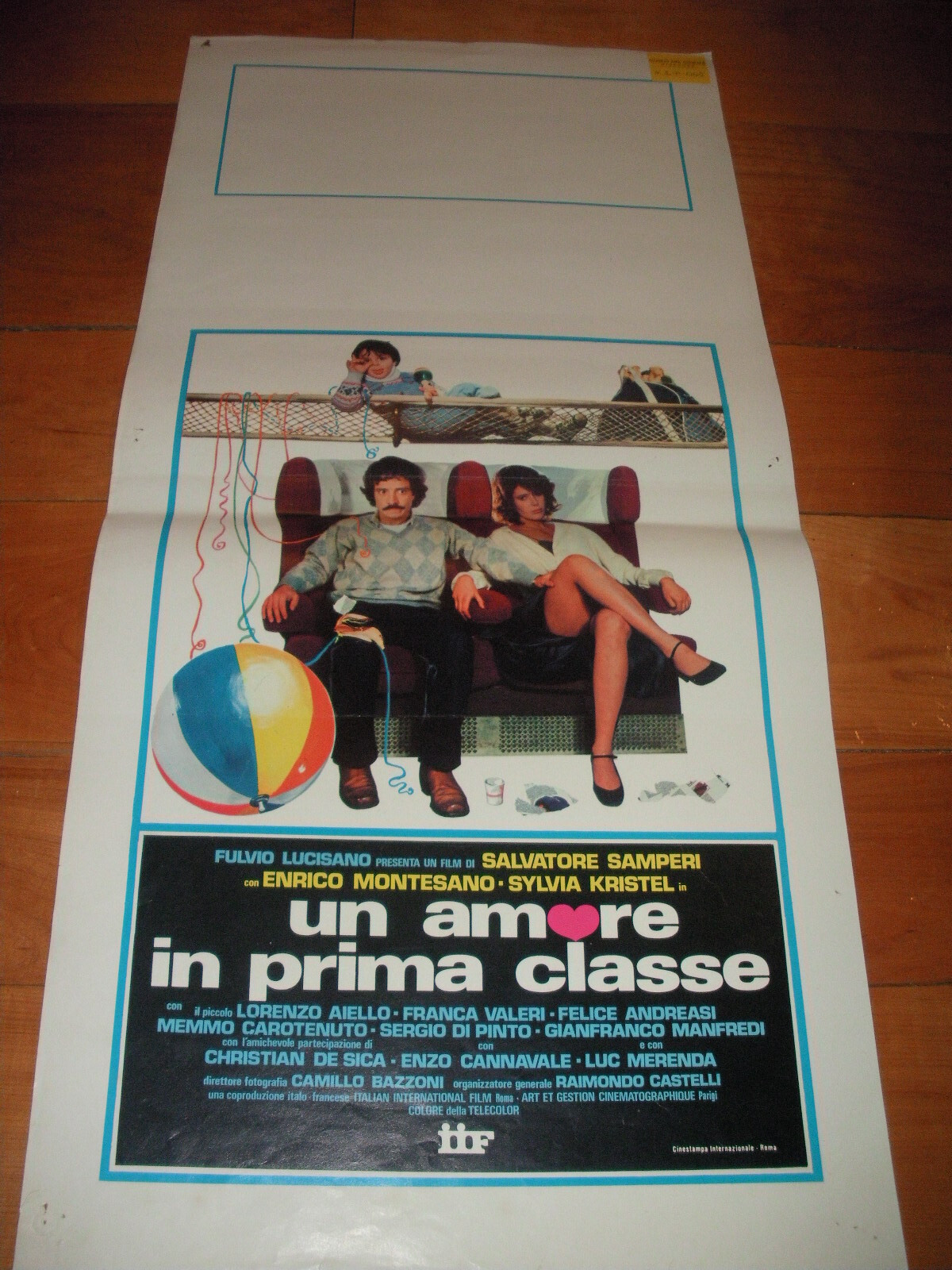 Locandina originale film Amore in prima classe (1979) - Regia di Salvatore Samperi
