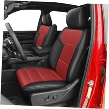  Seat Covers for Ram 2500: 2019 2020 2021 2019-2025 Ram 2500 Full Set Black+Red