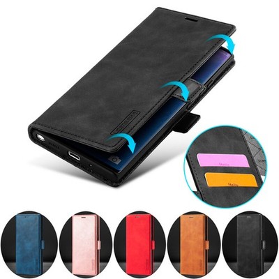 For Samsung Galaxy Note20 Ultra 10+ 9 Slim Leather Wallet Case Card Flip Cover