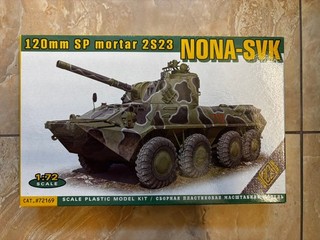 ACE Model 72169 1/72 S 2S23 Nona SVK 120mm Mortar/howitzer