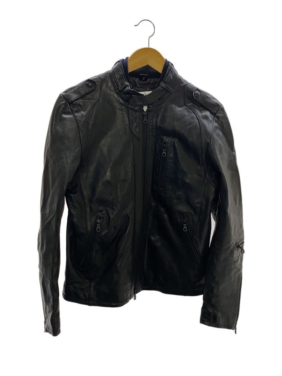 Beams Heart Single Riders Jacket/L/Sheep Leather/Blk 3567