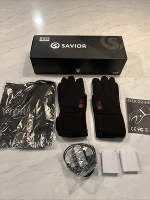 SAVIOR Battery Heated Gloves for Men Women Waterproof Rechargeable Touchscreen