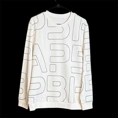 Arnold Palmer White Graphic Print Crewneck Sweatshirt Size L Cotton unisex