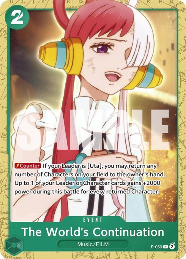 One Piece The World's Continuation (P-059/241) One Piece Promotion Cards NM
