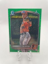 2025 1st Bowman Chrome Green Shimmer Refractor DJ Layton #BCP-252 /99 RC