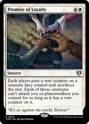Promise of Loyalty #833 Commander Masters Rare MTG