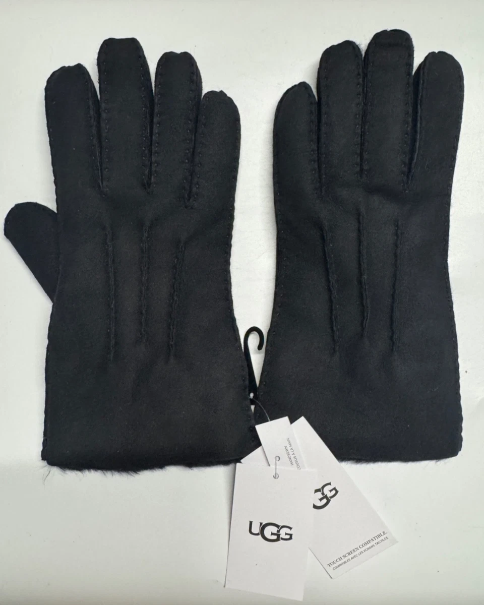 Ugg Australia Ugg Lammfell Handschuhe Herren UGG Men's Point Leather Gloves  Chestnut Size XL