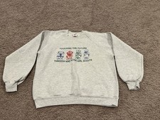 Vintage 80s Girl Scouts Jerzees Made In USA Crewneck Sweatshirt Large