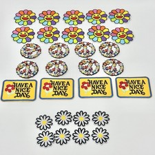 Lot Of 30 Embroidered Iron On Patches Mixed
