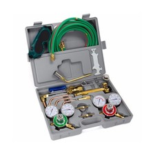 XtremepowerUS Oxygen Acetylene Welding Brazing Cutting Torch Kit Gas with 3...