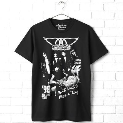 Aerosmith I Don't Want to Miss a Thing Men's T Shirt Nine Lives Tour 98 Rock