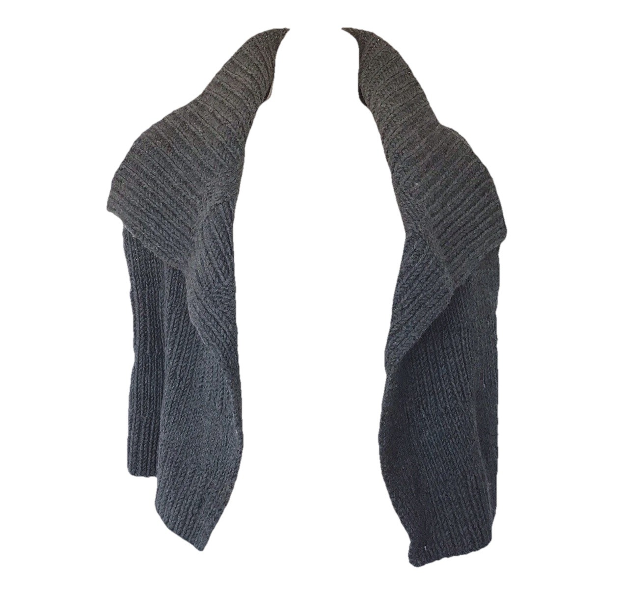 Nicole Farhi Luxury Women 100percent Wool Sleeveless Cardigan Waistcoat M/L image 3