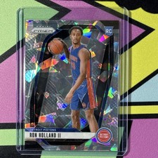 2024-25 Panini Prizm Cracked Ice Rookie Ron Holland II #269 Detroit Pistons NBA