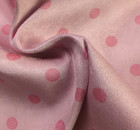 Pink Polka Dot MICRO SUEDE Upsholstery Fabric 58" by Yard Blush Pink Rose Color