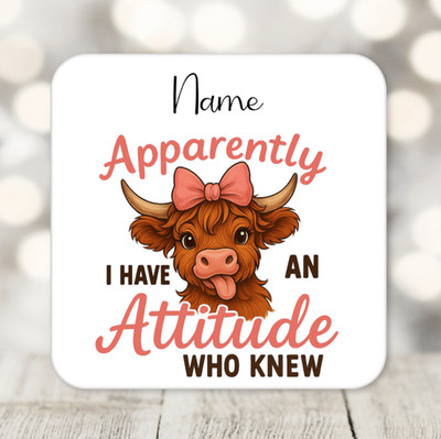 Highlandkuh Geschenk, Name hinzufügen, Highlandkuh, Weihnachtsgeschenk, Geburtstagsgeschenk, süßes Geschenk
