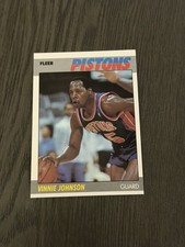 1987-88 Fleer #58 VINNIE JOHNSON Detroit Pistons Basketball Card