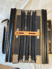 Old Button Accordian. Bellows Fine, Buttons Work , in need of some TLC.