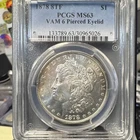 1878 8TF Morgan Dollar Pierced Eyelid  PCGS MS63 Silver $1 VAM-6