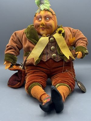 Vintage Rare Winward Pumpkin Head Large Steampunk Shelf Sitter