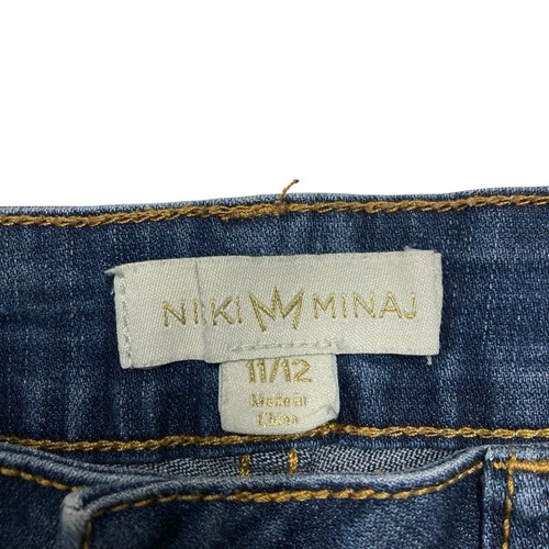 Nicki Minaj | Blue Denim Mid Rise Cut-Off Shorts | Women’s Size 11/12 - Picture 6 of 11