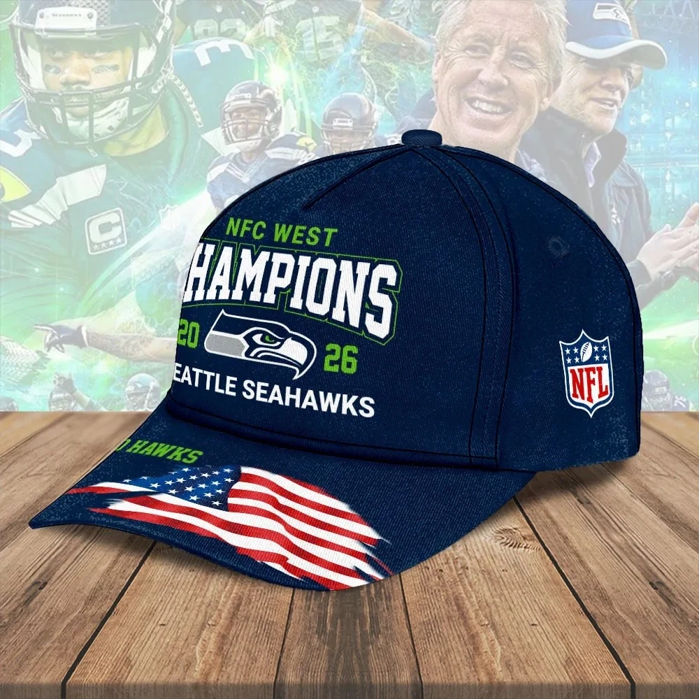 Seahawks 2025 West Champions Classic Cap