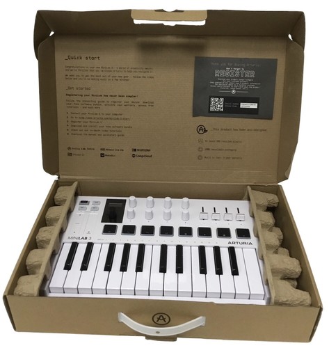 CONTROLADOR TECLADO MIDI ARTURIA MINILAB 3 BLANCO CON CAJA (EPJ030210) - Imagen 7 de 12