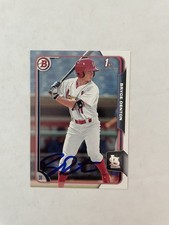 Bryce Denton SIGNED 2015 Bowman Draft 1st RC #109 IP AUTO B