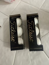 Vintage Titleist 384 Tour Balata Golf Balls 100 Compression 6 Balls Original Box