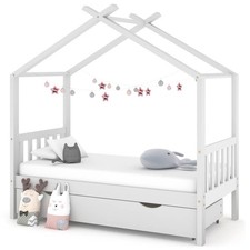 Kiefernholz Massiv Kinderbett Hausbett Bett Holzbett mehrere Auswahl vidaXL
