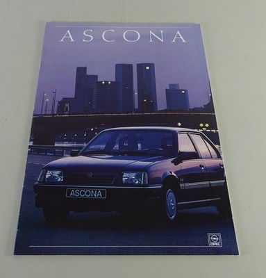 Opel Ascona C Foldout Brochure / Brochure With Technical Data (10/1987)