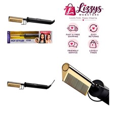 Titanium Electric Hot Comb - Dual Voltage Hair Straightener for All Hair Types