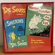 DR SEUSS Horton Hatches The Egg Sneetches Vinyl LP COVER ONLY - FRAMED