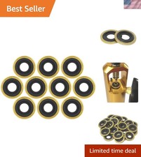 10pk  Brass & Rubber O-Ring Seals for Oxygen Regulators - Perfect Fit!