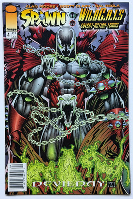 1996 Spawn / WildC.A.T.S #4 - volume 1 - USA - Newsstand Edition - Image Comics