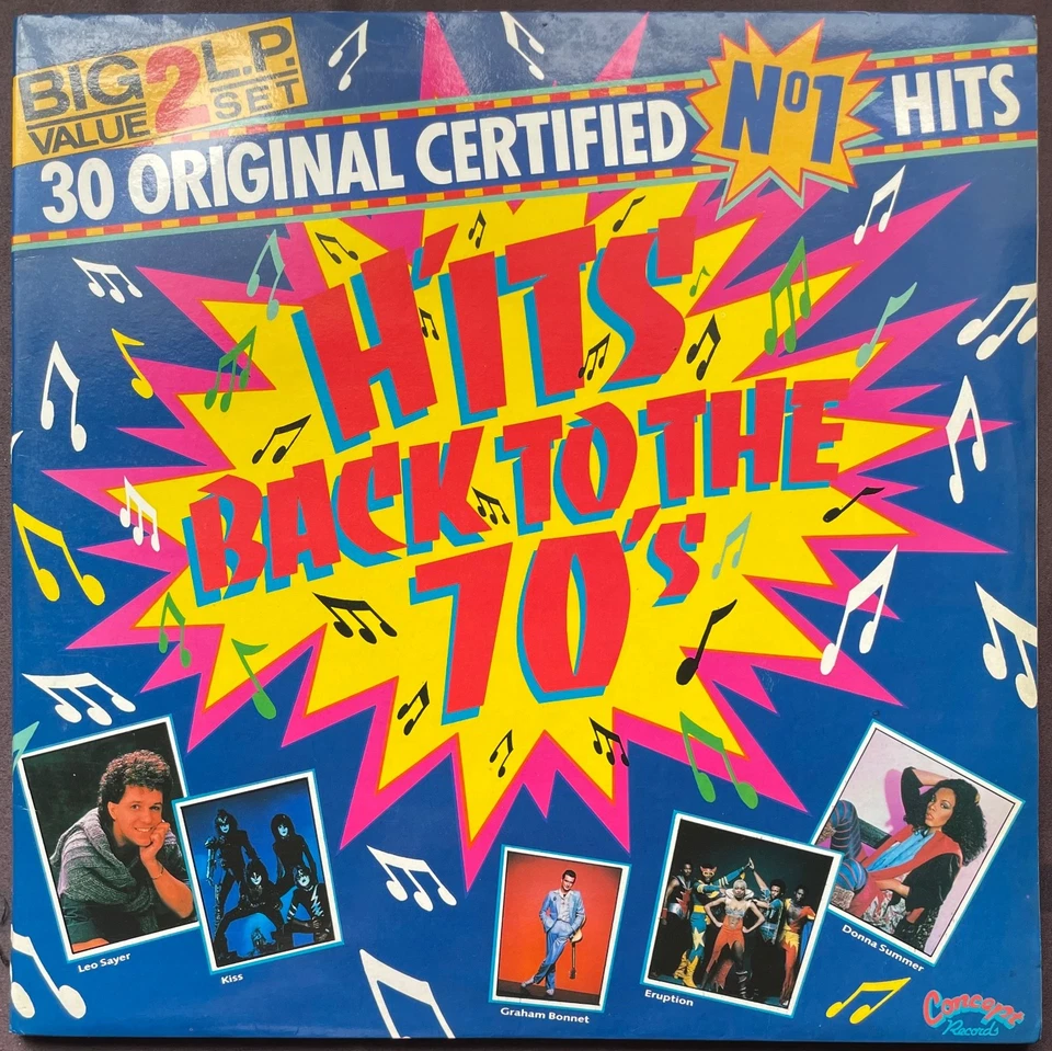 Hits Back to the 70's 30 Original Hits Compilation Big 2 LP Vinyl Set Free Post - Image 2 of 4