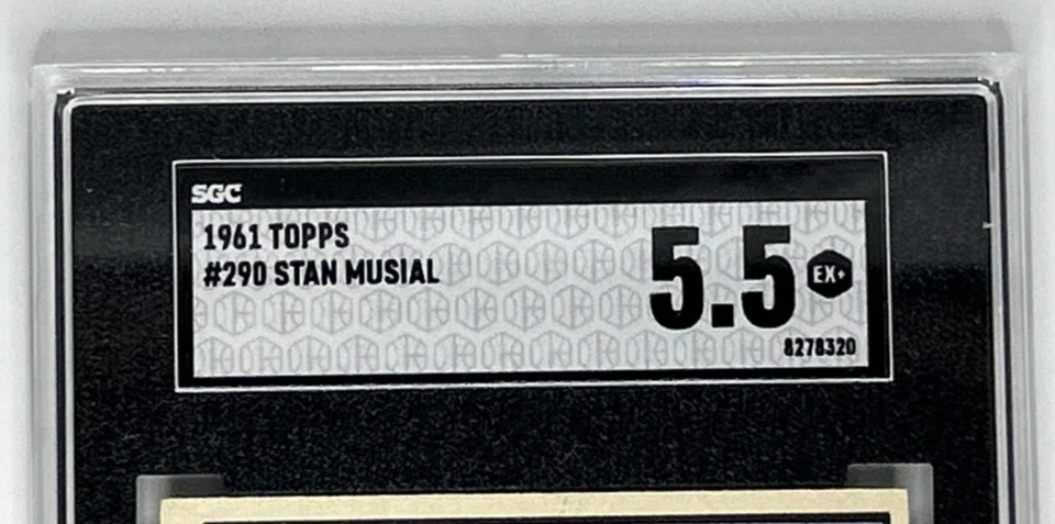 🎁 1961 Topps Stan Musial #290 SGC 5.5 HOF Cardinals Vintage Card-k - Image 2 of 3