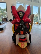 Boruca Mask Costa Rica Indigenous Art Tribal Mask Warrior Diablitos