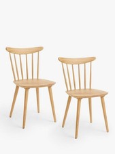 JOHN LEWIS & PARTNERS SPINDLE DINING CHAIRS IN Oak RRP £279