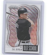 2021 Panini Prizm #OS-9 Cal Ripken Old School White Wave Prizm